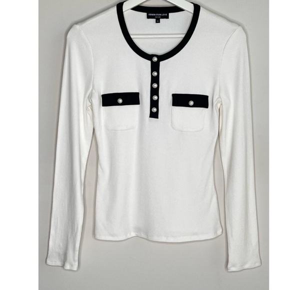 Generation Love Felicity Ribbed Top Size M - Picture 5 of 7